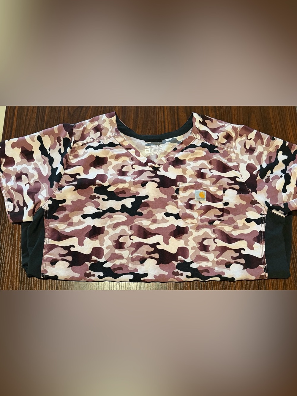 XXL/2X Carhartt CAMO Scrub Top